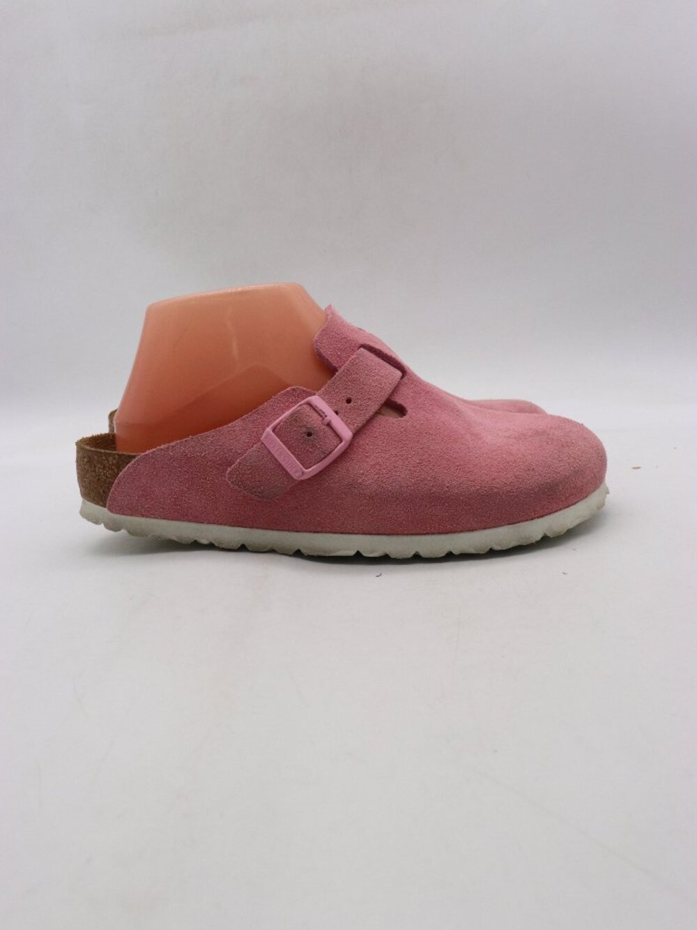 Birkenstock Boston Pink Suede Women's US 6 EU 37 Soft Footbed Shoes Clogs